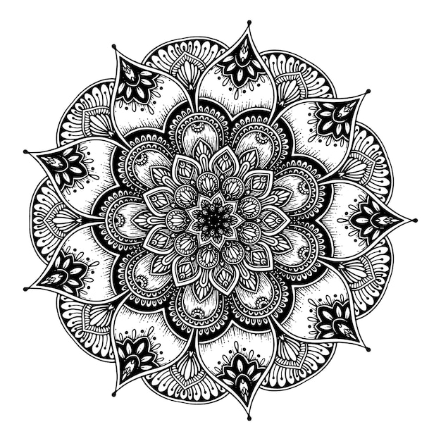 Vector libro para colorear de mandalas,