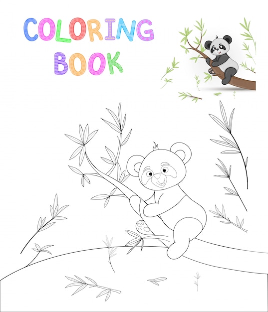 Libro de colorear de niños con animales de dibujos animados