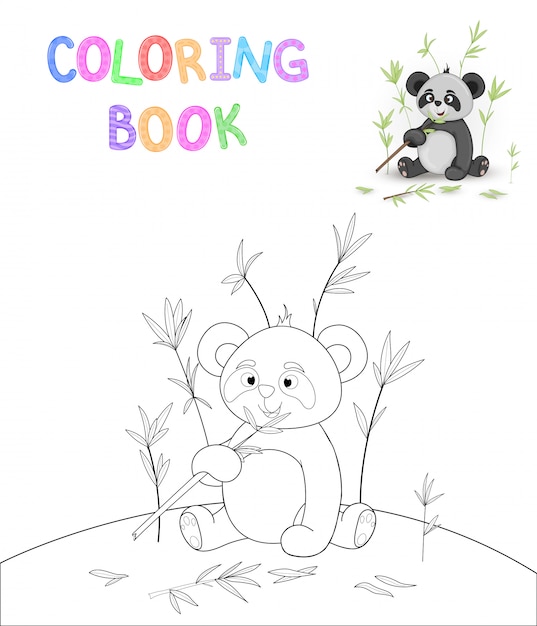 Libro de colorear de niños con animales de dibujos animados