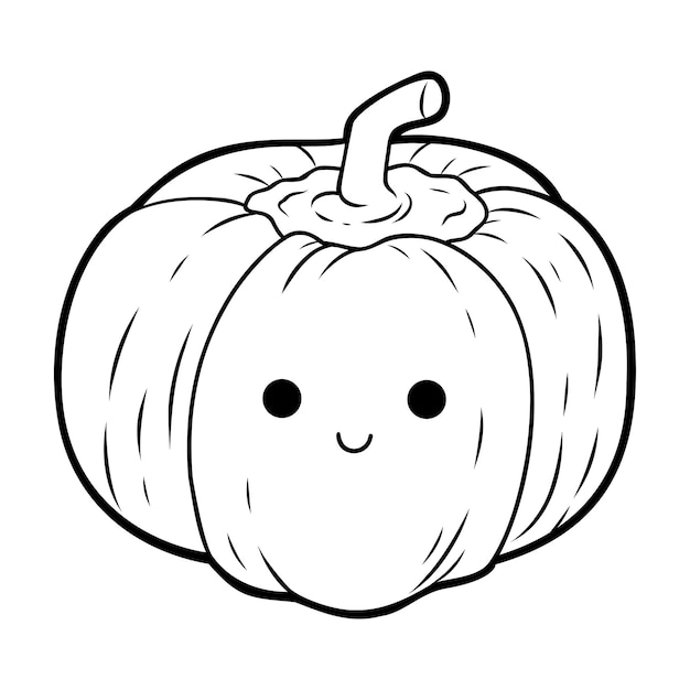 Libro para colorear para niños Calabaza de Halloween