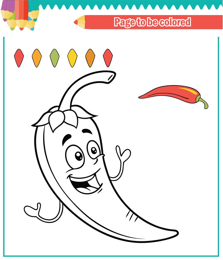 Vector libro para colorear para niños chile