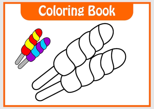 Libro para colorear para niños dulces