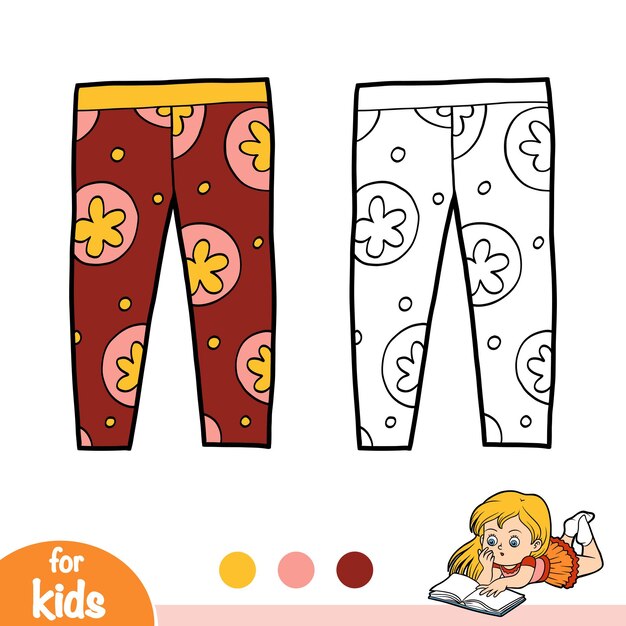 Libro para colorear para niños leggins