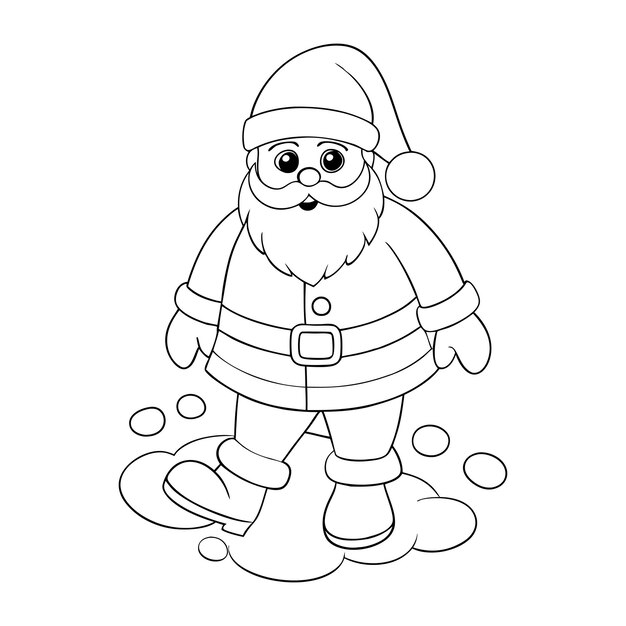 Libro para colorear de Papá Noel para niños