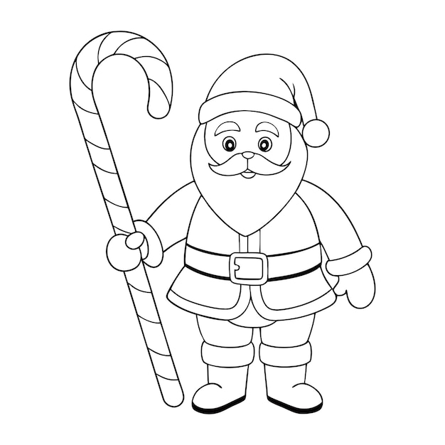 Libro para colorear de Papá Noel para niños
