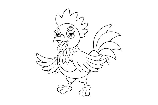 Libro de colorear pollo para niños