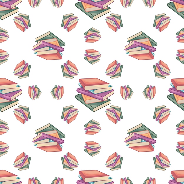un libro de colores con un fondo colorido con un patrón colorido de libros