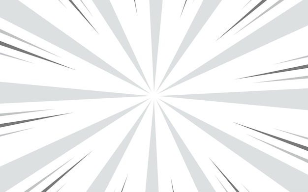 Libro de cómics de líneas radiales en blanco y negro de fondo Marco de velocidad de manga Super héroe