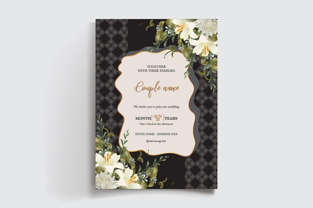 un libro con un diseño floral en la portada