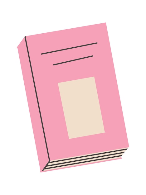 Libro escolar educación dibujado a mano abierto o pila cuaderno vector dibujos animados diario enciclopedia