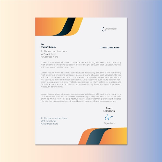 un libro con un fondo azul y naranja con un diseño azul y narenja
