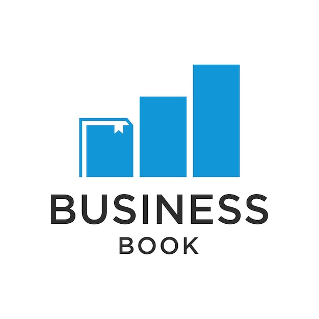 Libro y gráfico Símbolo de gráfico Plantilla de logotipo Educación para empresas en crecimiento
