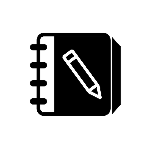 Libro de iconos clásico Libro de direcciones plantilla vectorial logotipo colección de moda diseño plano