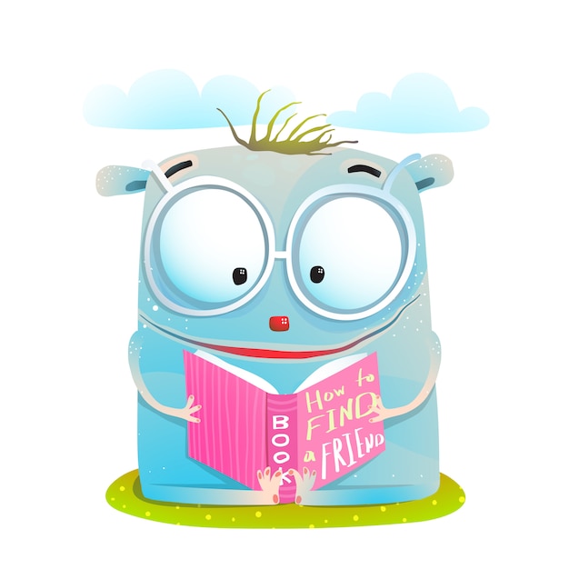 Libro de lectura divertido monstruo