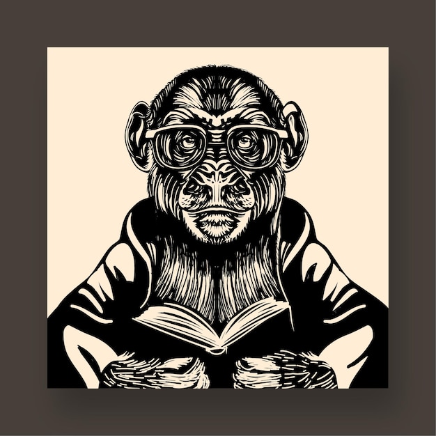 Libro de lectura de monos