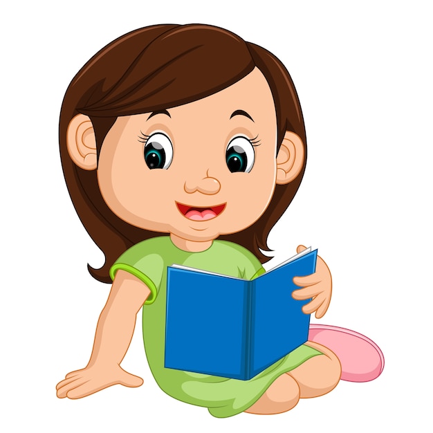 Libro de lectura de niña