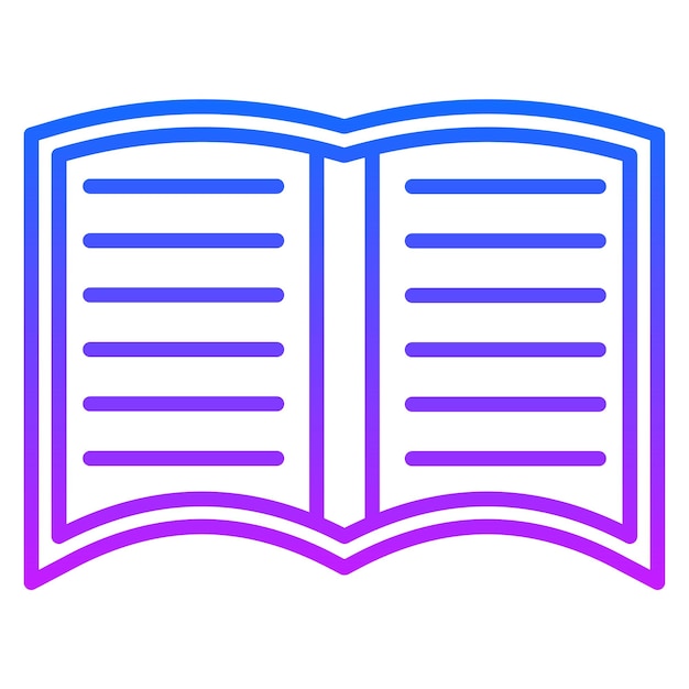 un libro con una línea colorida en la parte superior