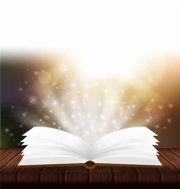 libro de magia abierto