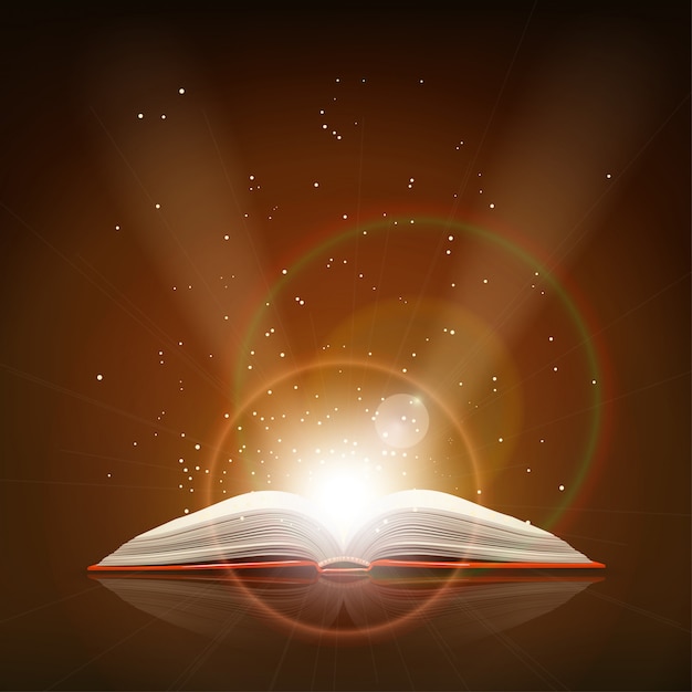 libro mágico abierto