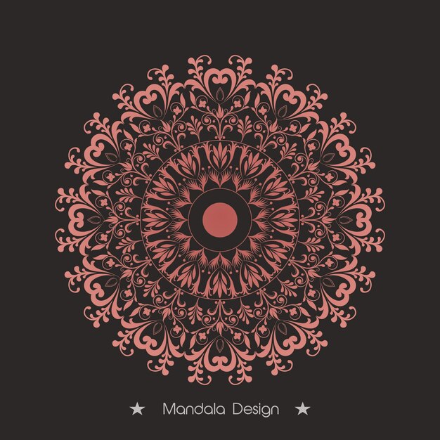 Libro de Mandala Floral Diseño de páginas Vector Premium