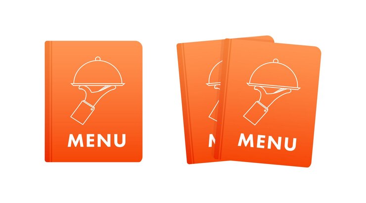 Vector libro de menú plantilla de diseño de menú de comida libro de café y restaurante ilustración de stock vectorial