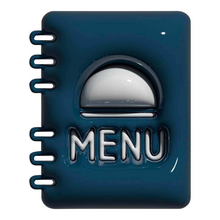 Libro de menús de restaurantes Icono sencillo