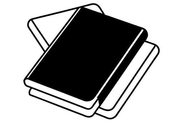 un libro negro con un fondo blanco que dice la portada