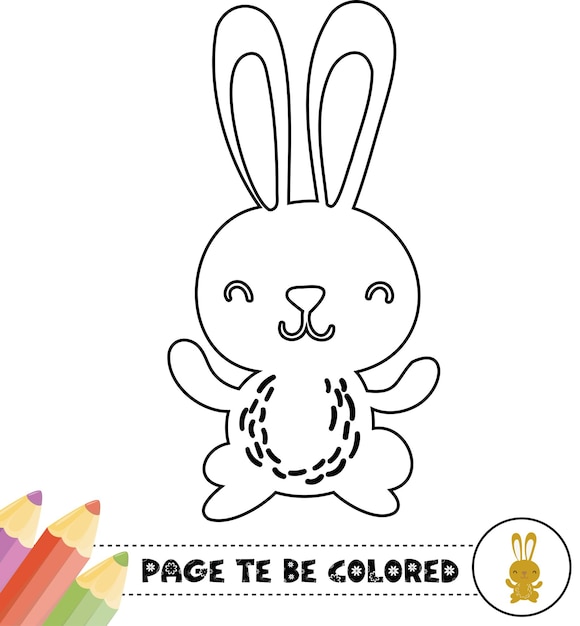 Vector libro o página para colorear para niños