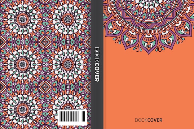 Libro de portada con diseño de elementos mandala