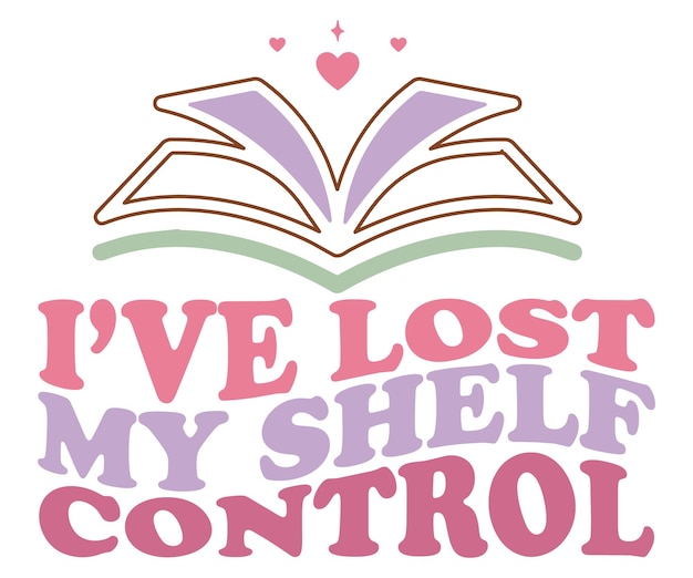 Vector un libro que dice que he perdido el control de mi estantería.