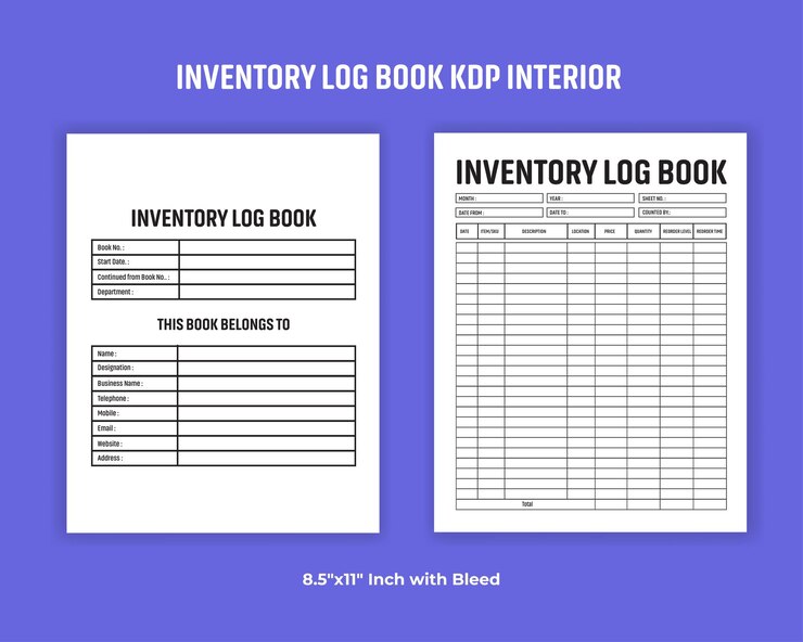 Libro de registro de inventario