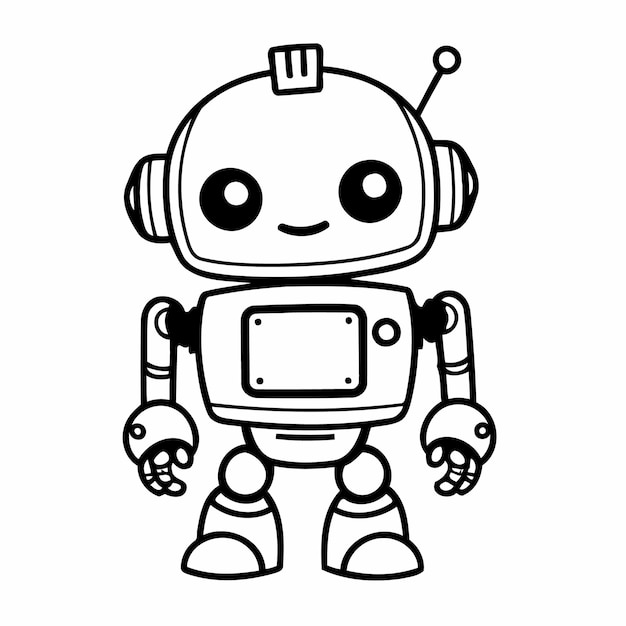 Libro de robots divertidos para niños pequeños