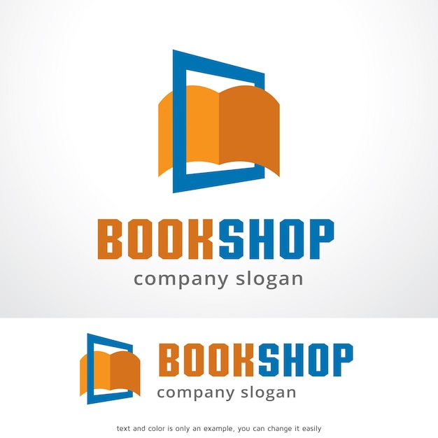 Libro Tienda Logotipo Plantilla Diseño Vector Emblema Diseño Concepto Símbolo Creativo