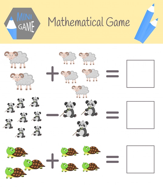 Libro de trabajo sobre matemáticas para la educación preescolar. Puzzles para niños. Aprende a contar. Resolver ejemplos