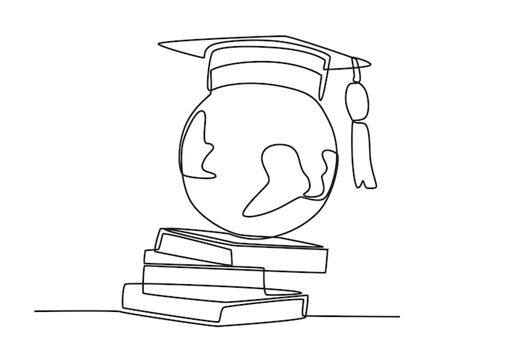 Vector los libros aportan información sobre el mundo día internacional de la educación dibujo en línea