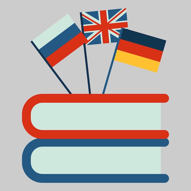 libros con aprendizaje de lenguage Vector