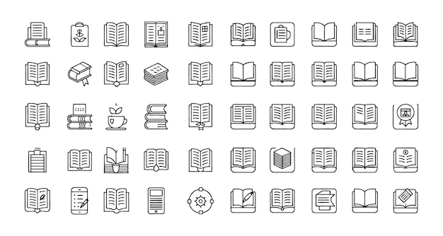 Libros y Iconos de Educación Aprender a leer y más