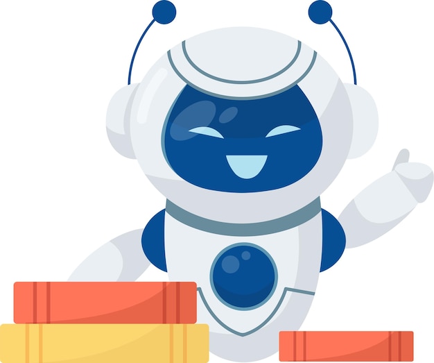 Con los libros de robots