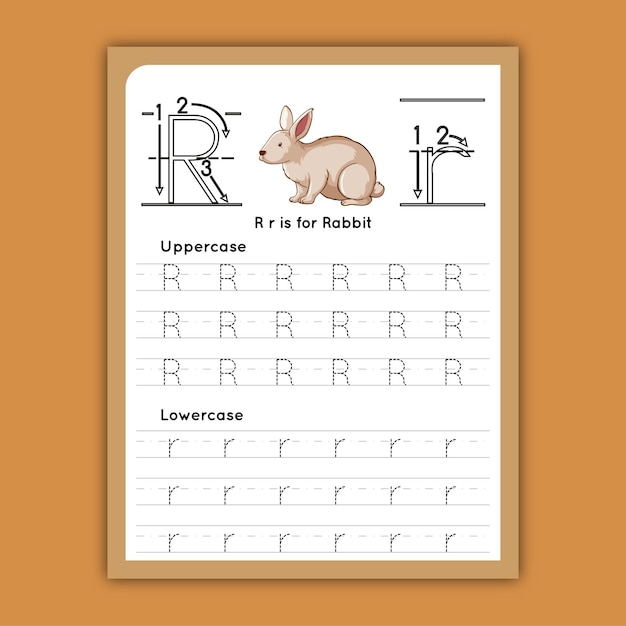 Libros de trabajo de rastreo de letras para niños