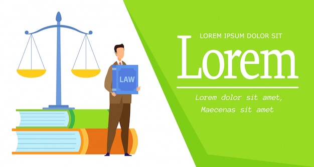 Vector licenciatura en derecho web banner web plantilla