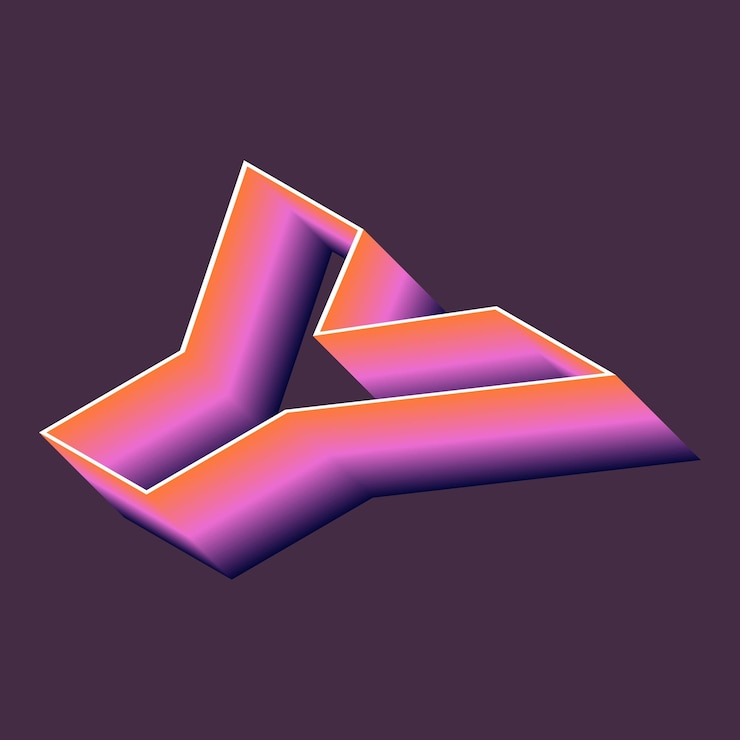 Vector licuadora 3d del vector del alfabeto
