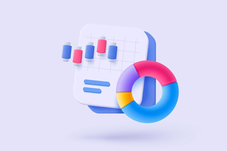Vector liderazgo para una nueva idea exitosa excelente gráfico de negocios en el fondo bajo concepto de solución creativa en renderizado vectorial 3d en fondo blanco objetivo 3d para inversiones financieras de bancos comerciales