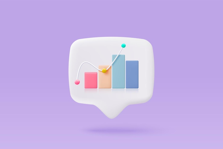 Vector liderazgo para una nueva idea exitosa excelente gráfico de negocios en segundo plano bajo el concepto de solución creativa en representación vectorial 3d sobre fondo blanco objetivo 3d para la inversión financiera de bancos comerciales