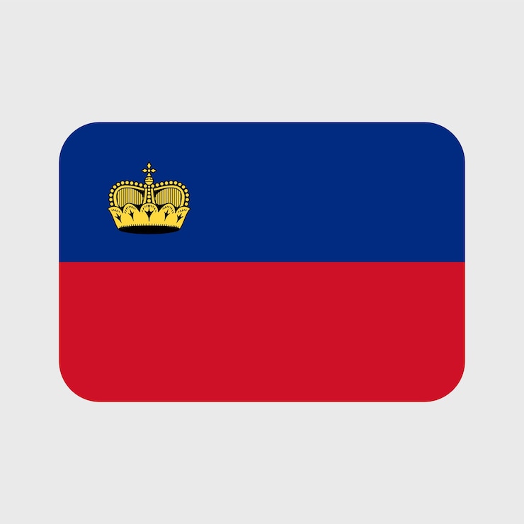 Vector liechtenstein bandera vector iconos conjunto de ilustraciones