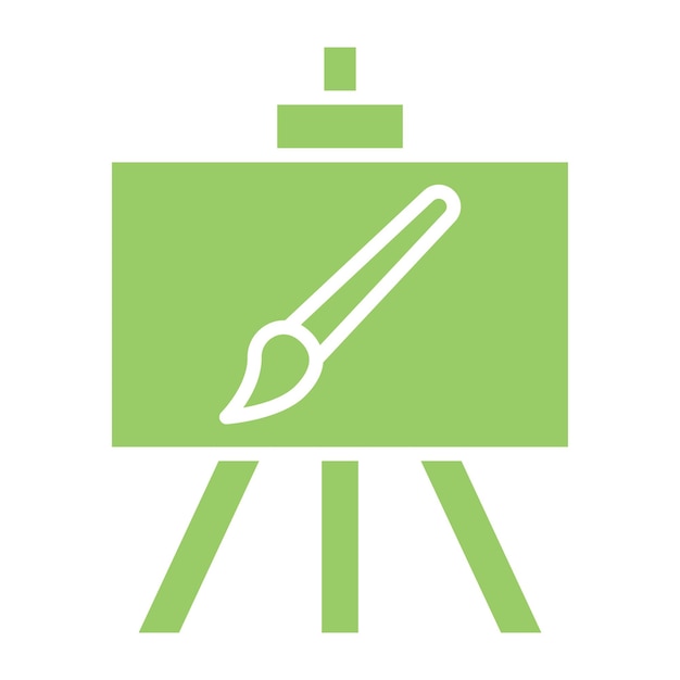El lienzo de diseño vectorial y el estilo del icono del sillón