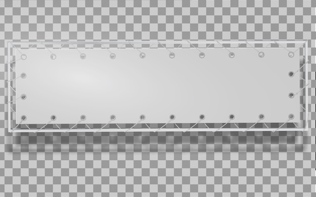 Lienzo horizontal en blanco, aislado.