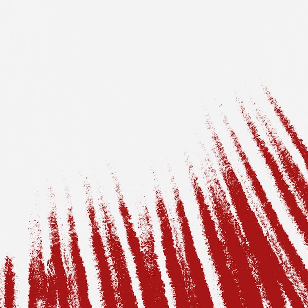 Vector lienzo vectorial blanco con grunge abstracto trazos de pintura roja