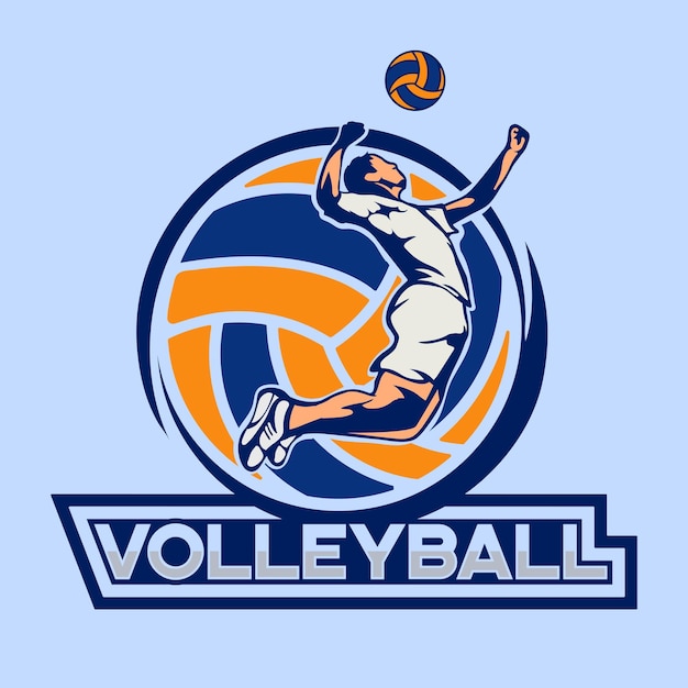 Vector liga de voleibol logo