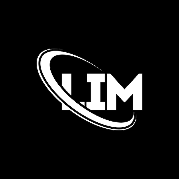 LIM logotipo LIM letra LIM diseño de letra LIM iniciales LIM logo vinculado con círculo y mayúscula logotipo monograma LIM tipografía para negocios tecnológicos y marca inmobiliaria