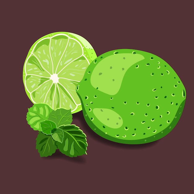 lima con menta